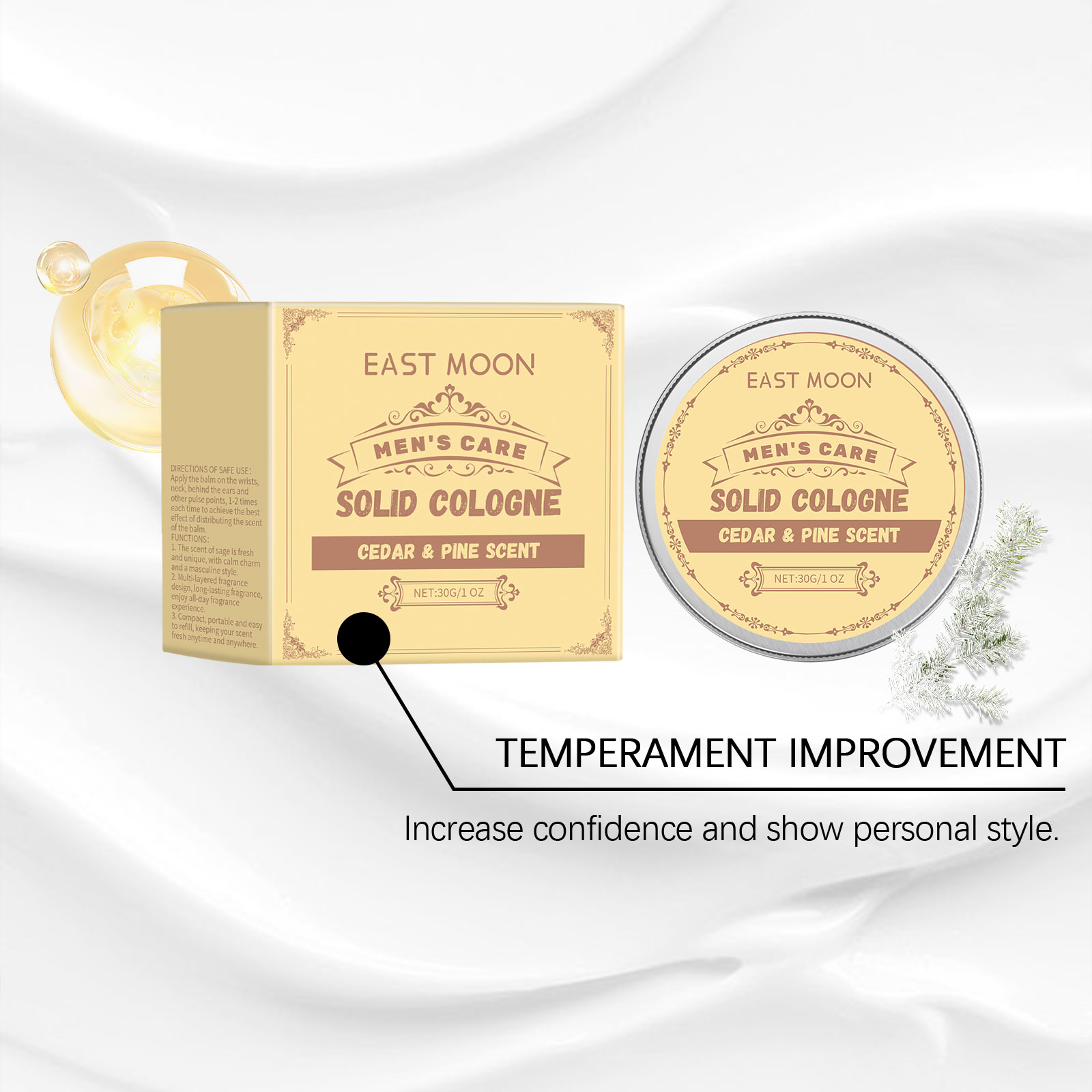 East Moon 30g Parfum Padat Kay - Cologne Solid Balm ulasan dan harga
